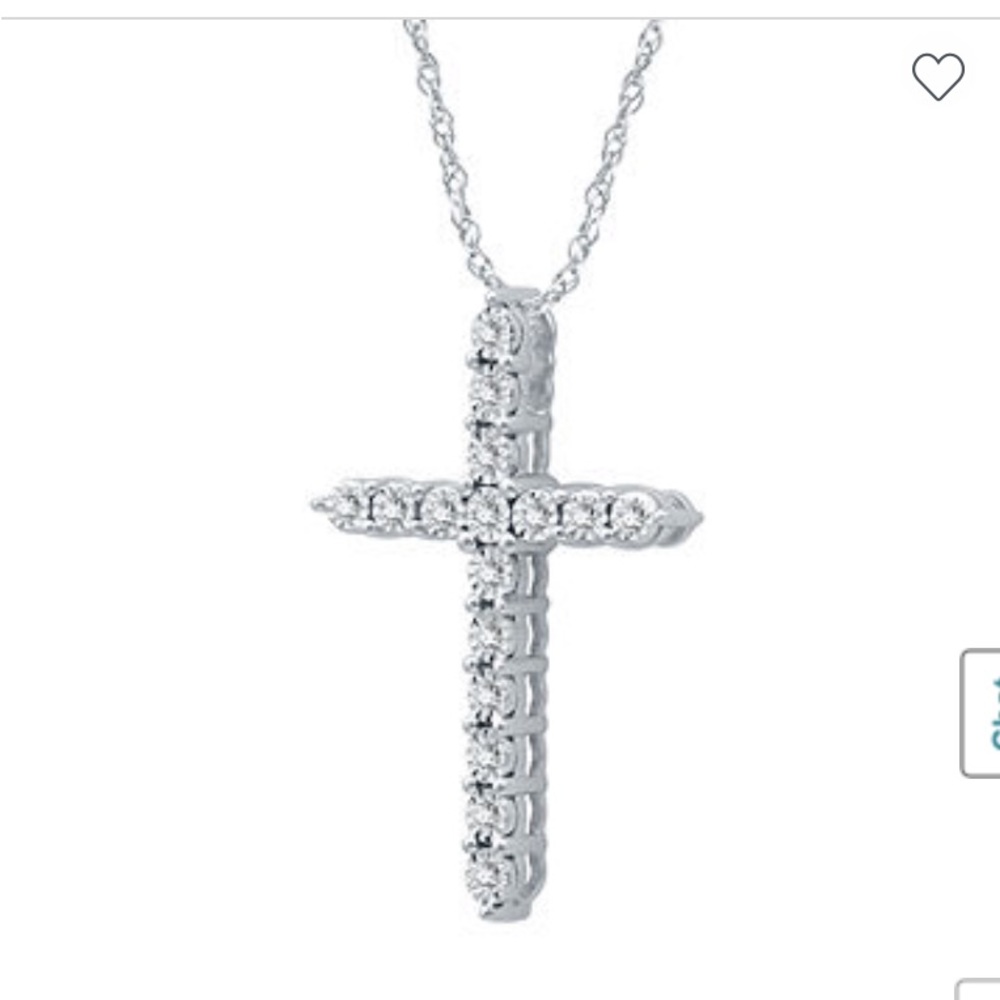 🆕 Genuine Diamond Cross Pendant